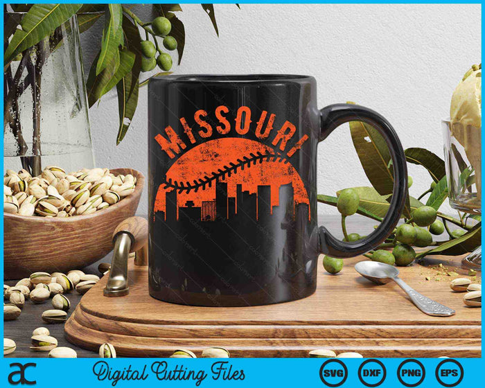 Vintage Missouri Baseball SVG PNG Digital Cutting Files