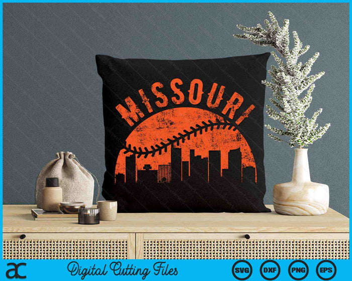 Vintage Missouri Baseball SVG PNG Digital Cutting Files