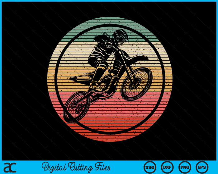 Vintage Motocross Dirt Bike Enduro Biker SVG PNG Digital Printable Files