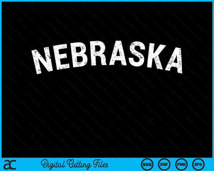 Vintage Nebraska Red Retro SVG PNG Digital Cutting Files