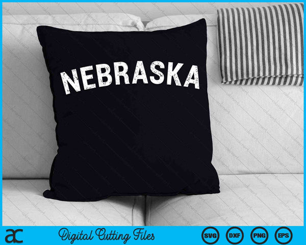 Vintage Nebraska Red Retro SVG PNG Digital Cutting Files