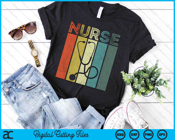 Vintage Nurse Retro RN Nursing Student Graduation SVG PNG Digital Cutting Files