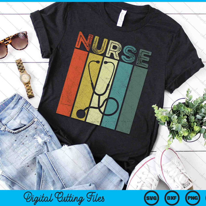 Vintage Nurse Retro RN Nursing Student Graduation SVG PNG Digital Cutting Files