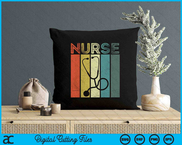 Vintage Nurse Retro RN Nursing Student Graduation SVG PNG Digital Cutting Files