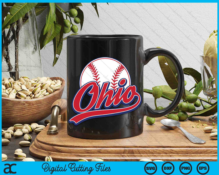 Vintage Ohia Cityscape Baseball SVG PNG Digital Cutting Files