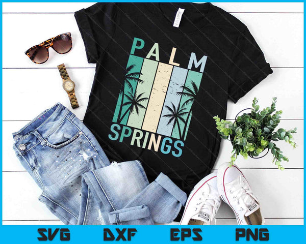 Vintage Palm Springs California Ca Vacation Souvenir SVG PNG Digital Printable Files
