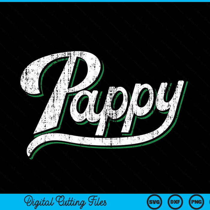 Vintage Pappy SVG PNG cortando archivos imprimibles