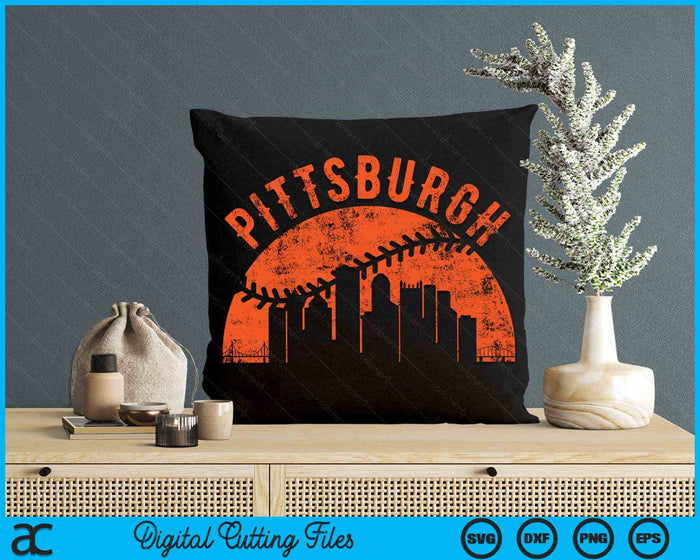 Vintage Pittsburgh Baseball SVG PNG digitale snijbestanden