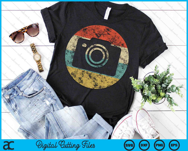 Vintage Retro Cámara Fotógrafo SVG PNG Cortando Archivos Imprimibles - on a t-shirt