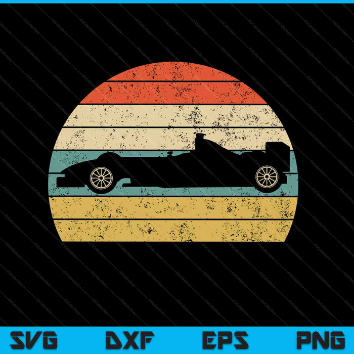 Vintage Retro Mechanic Sport Formule Raceauto SVG PNG Snijden afdrukbare bestanden