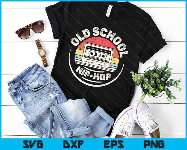 Vintage Retro Old School Hip Hop 80s 90s Cassette Music SVG PNG Digital Printable Files