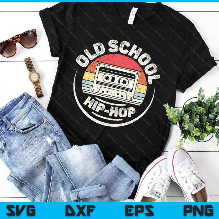 Vintage Retro Old School Hip Hop 80s 90s Cassette Music SVG PNG Digital Printable Files