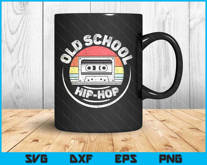 Vintage Retro Old School Hip Hop 80s 90s Cassette Music SVG PNG Digital Printable Files