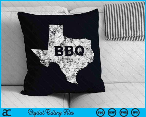 Vintage Retro Texas BBQ Estado de Texas Barbacoa SVG PNG Cortar archivos imprimibles