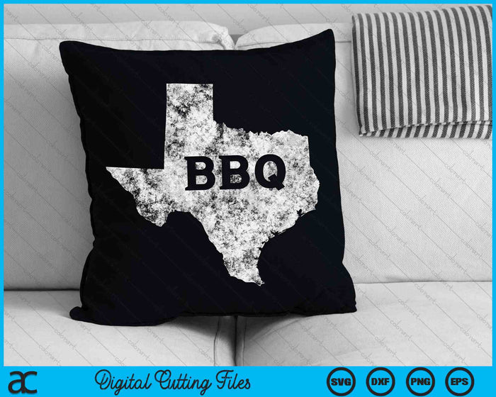 Vintage Retro Texas BBQ staat Texas Barbecue SVG PNG snijden afdrukbare bestanden