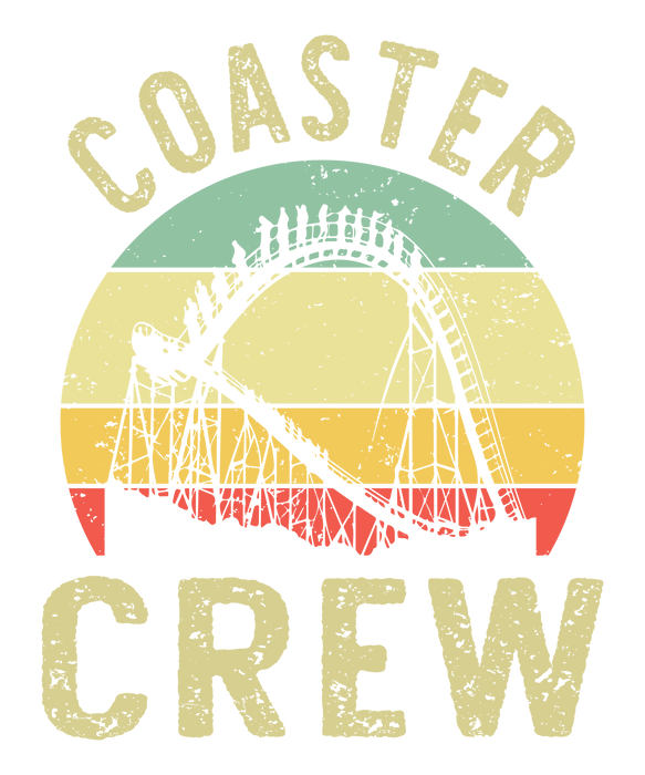 Vintage Rollercoaster Crew I Family Roller Coaster SVG PNG Digital Cutting Files