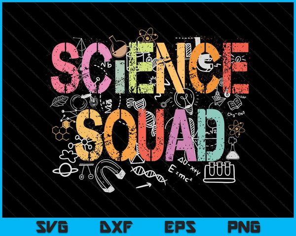 Vintage science squad technology teacher team student SVG cut file