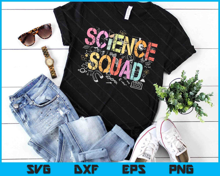 Vintage Science Squad Technology Teacher Team Student SVG PNG Digital Printable Files