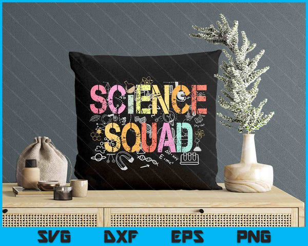 Vintage Science Squad Technology Teacher Team Student SVG PNG Digital Printable Files