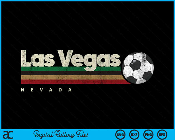 Vintage soccer Las Vegas city soccer retro stripes SVG cut file
