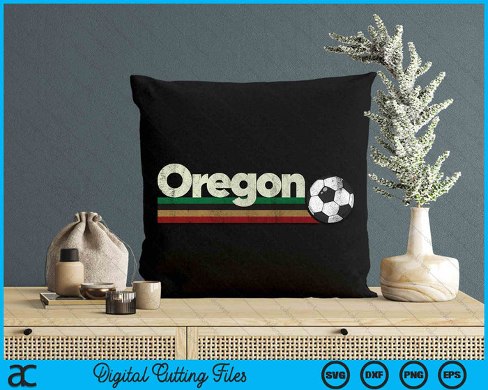 Vintage Soccer Oregon Soccer Retro Stripes SVG PNG Digital Cutting File