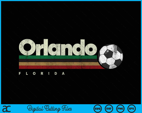Vintage soccer Orlando city soccer retro stripes SVG cut file