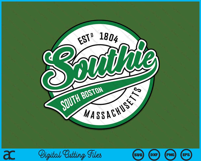 Vintage Southie Ireland Jersey Style - South Boston SVG PNG Digital Printable Files