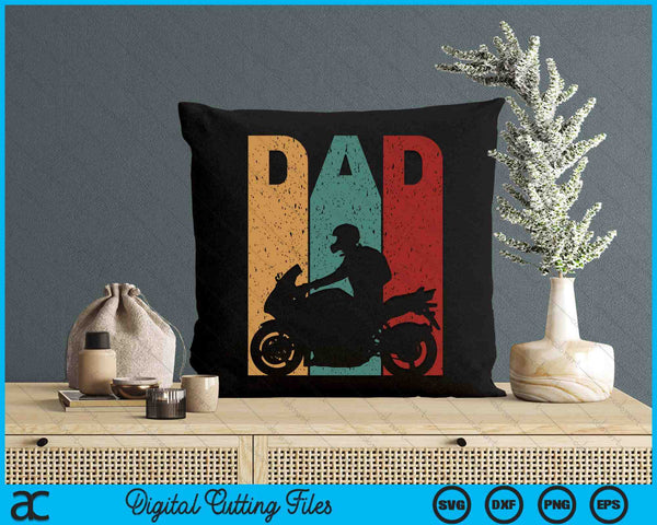 Vintage Sport Bike Dad Fathers Day Gift Biker Motorcycle SVG PNG Digital Cutting File