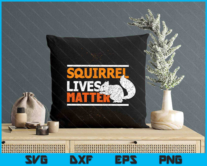 Vintage Squirrel Lives Matter SVG PNG Digital Printable Files
