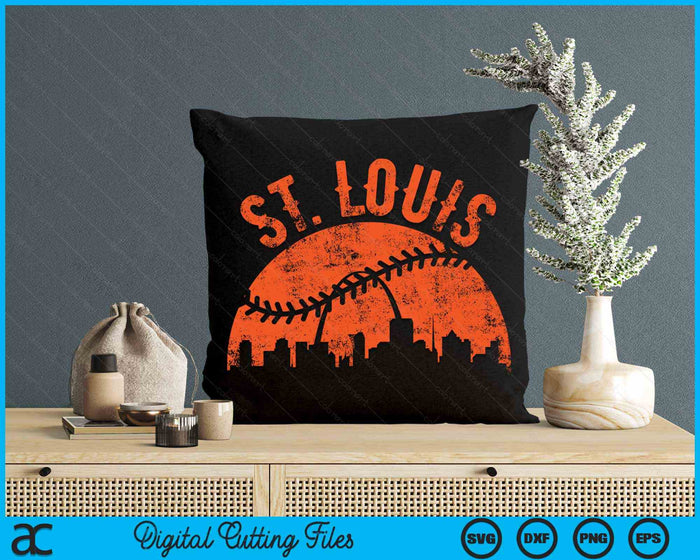 Vintage St Louis honkbal SVG PNG digitale snijbestanden