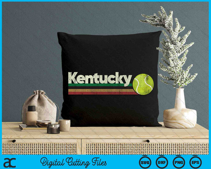 Vintage Tennis Kentucky Tennis Retro Stripes SVG PNG Digital Cutting Files