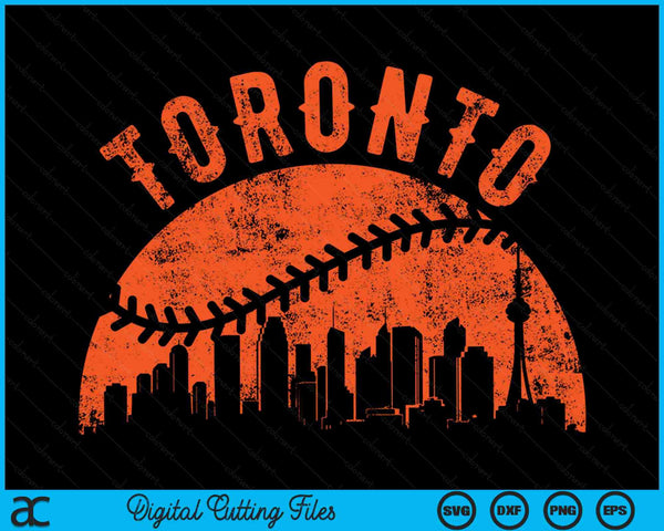 Vintage Toronto Baseball SVG PNG digitale snijbestanden 