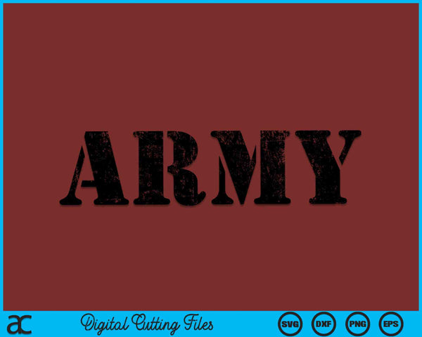Vintage USA Army Military RED Friday Remember Retro SVG PNG Digital Cutting Files