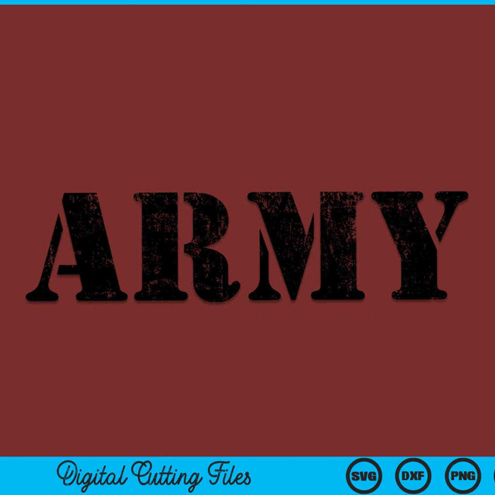Vintage USA army military RED Friday remember retro SVG cut file