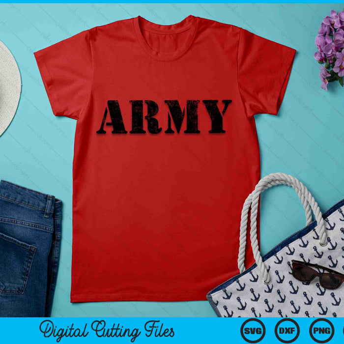 Vintage USA Army Military RED Friday Remember Retro SVG PNG Digital Cutting Files