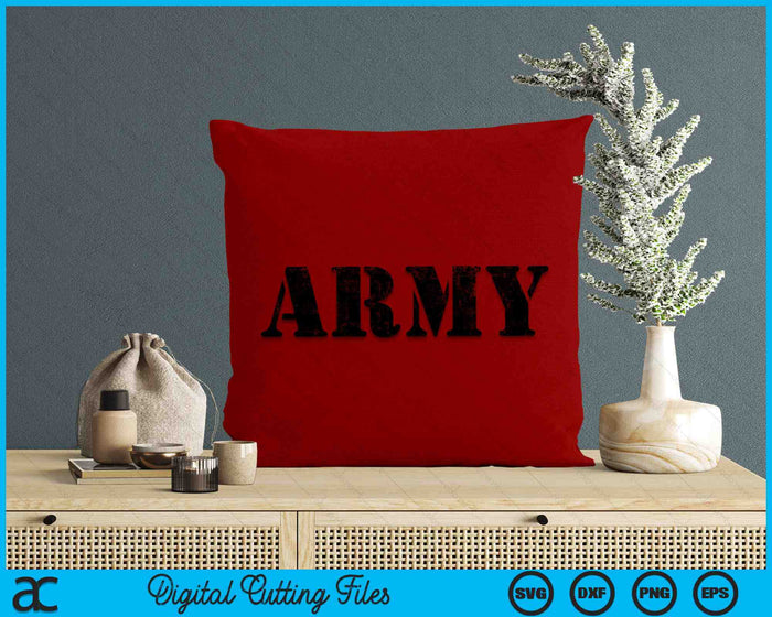 Vintage USA Army Military RED Friday Remember Retro SVG PNG Digital Cutting Files