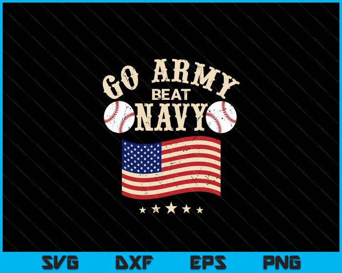 Vintage USA Flag Army Beat Navy-Flag Game Sports Baseball SVG PNG Digital Printable Files