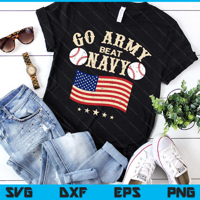 Vintage USA Flag Army Beat Navy-Flag Game Sports Baseball SVG PNG Digital Printable Files
