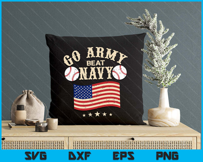 Vintage USA Flag Army Beat Navy-Flag Game Sports Baseball SVG PNG Digital Printable Files