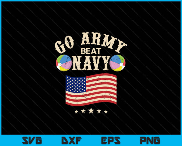 Vintage USA Flag Army Beat Navy-Flag Game Sports Beach Ball SVG PNG Digital Printable Files