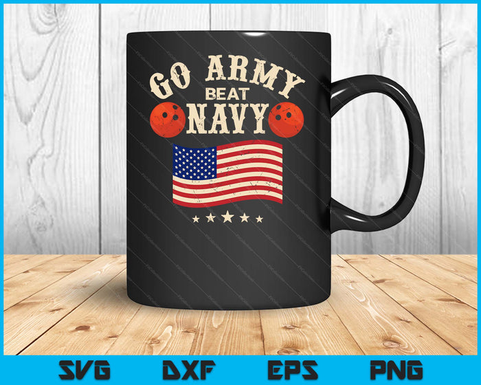 Vintage USA Flag Army Beat Navy-Flag Game Sports Bowling SVG PNG Digital Printable Files