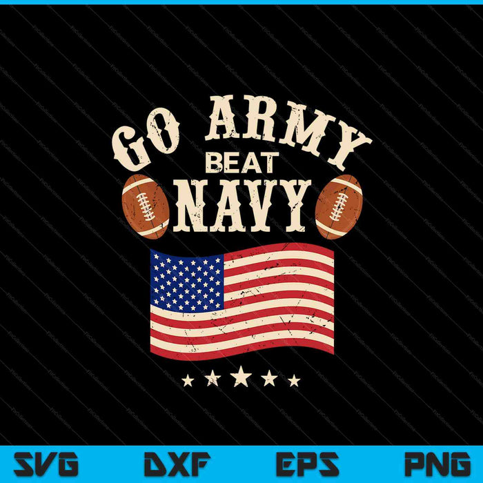 Vintage USA flag army beat navy-flag game sports football SVG cut file