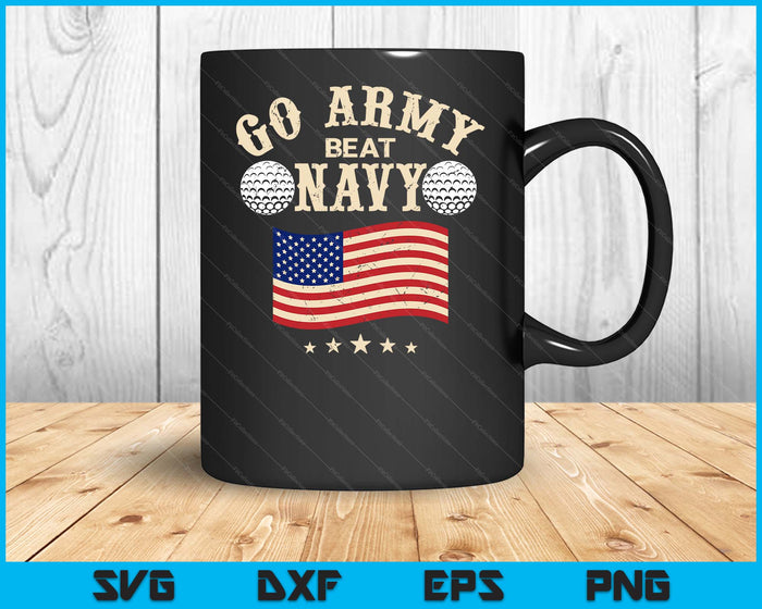 Vintage USA Flag Army Beat Navy-Flag Game Sports Golf SVG PNG Digital Printable Files