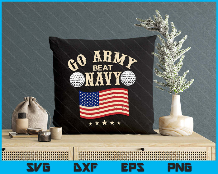 Vintage USA Flag Army Beat Navy-Flag Game Sports Golf SVG PNG Digital Printable Files