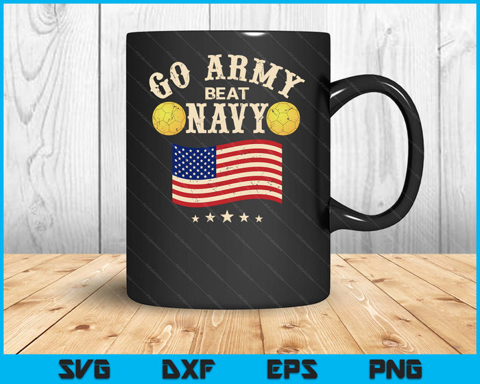 Vintage USA Flag Army Beat Navy-Flag Game Sports Handball SVG PNG Digital Printable Files