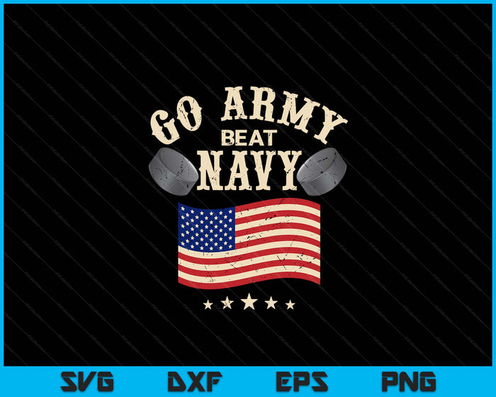 Vintage USA Flag Army Beat Navy-Flag Game Sports Ice Hockey SVG PNG Digital Printable Files