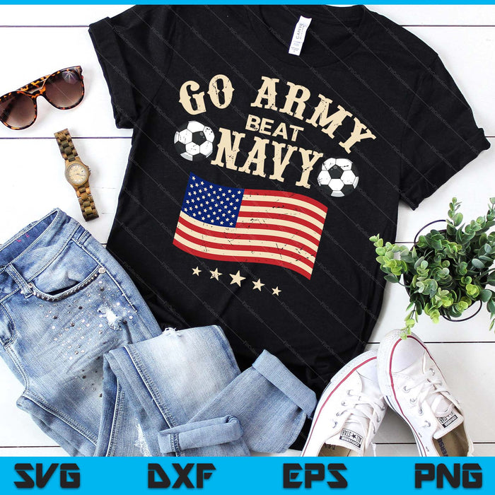 Vintage USA Flag Army Beat Navy-Flag Game Sports Soccer SVG PNG Digital Printable Files