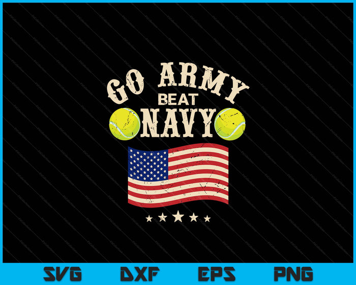 Vintage USA Flag Army Beat Navy-Flag Game Sports Tennis SVG PNG Digital Printable Files