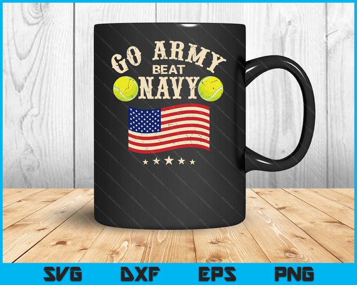 Vintage USA Flag Army Beat Navy-Flag Game Sports Tennis SVG PNG Digital Printable Files