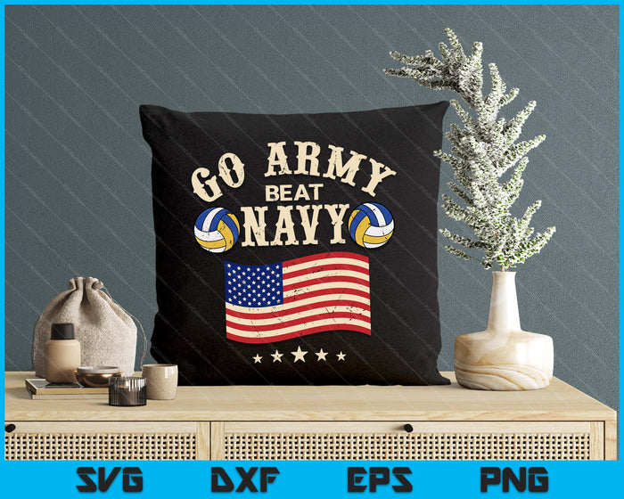 Vintage USA Flag Army Beat Navy-Flag Game Sports Volleyball SVG PNG Digital Printable Files